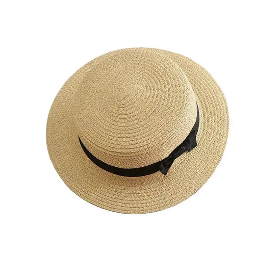 Chapeau Canotier en Paille Femme