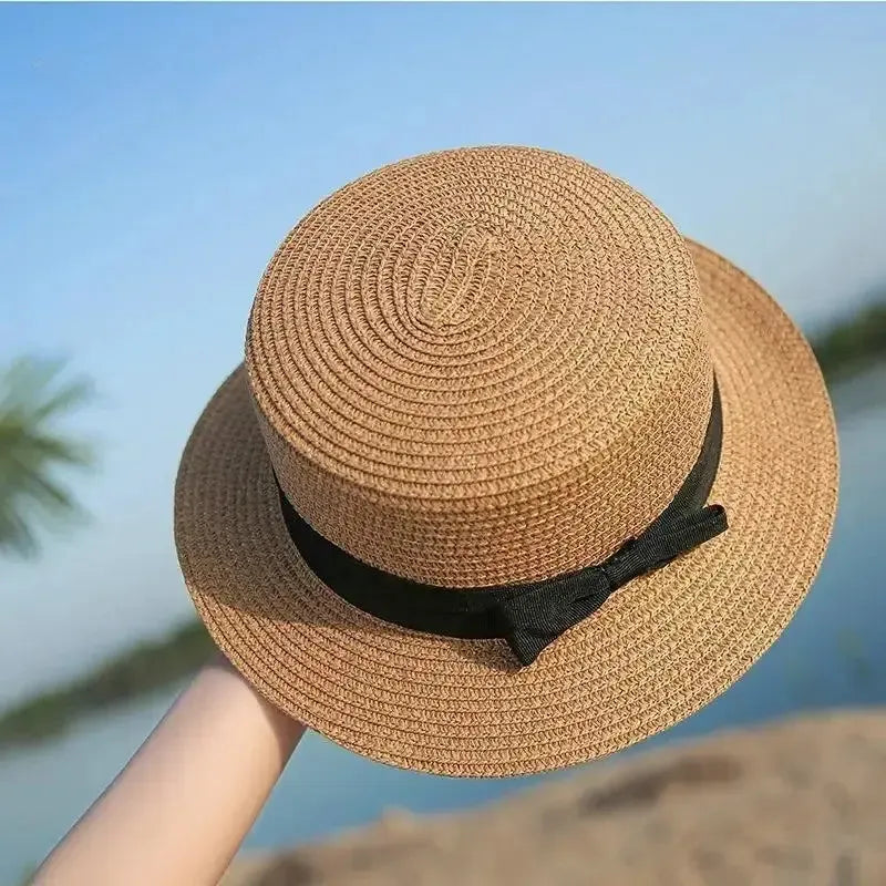 Chapeau Canotier en Paille Femme