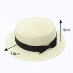 Chapeau Canotier en Paille Femme