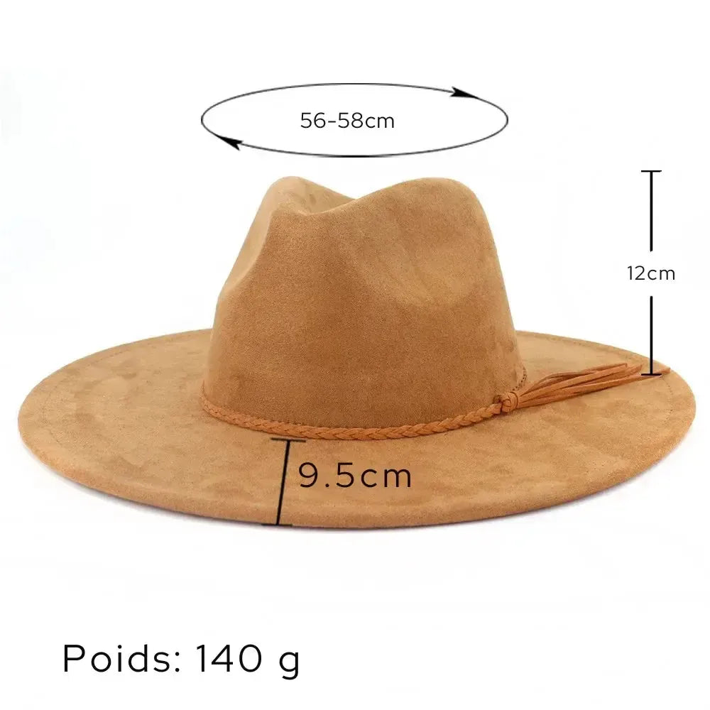 Chapeau Fedora Bord Large