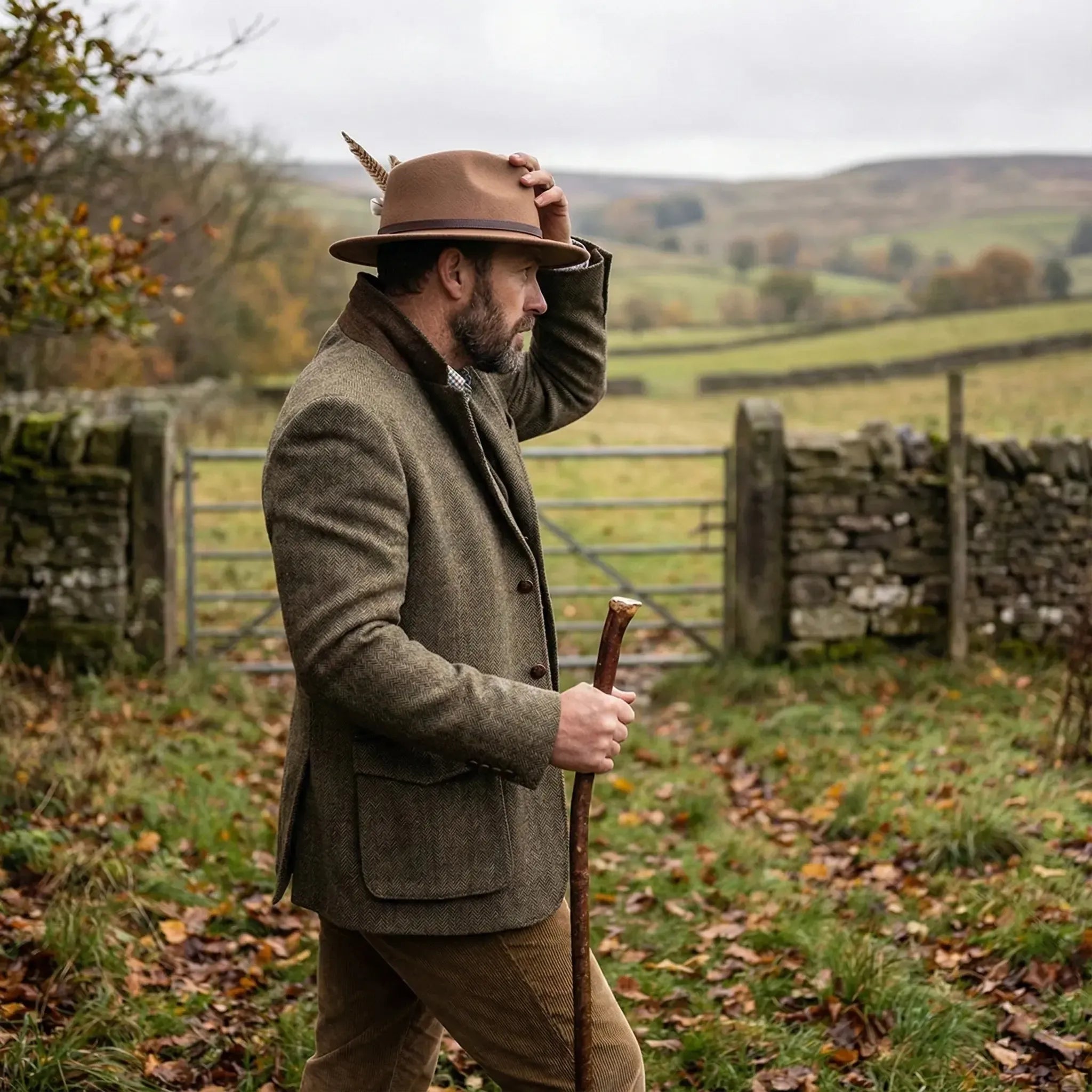 Chapeau Fedora Plume