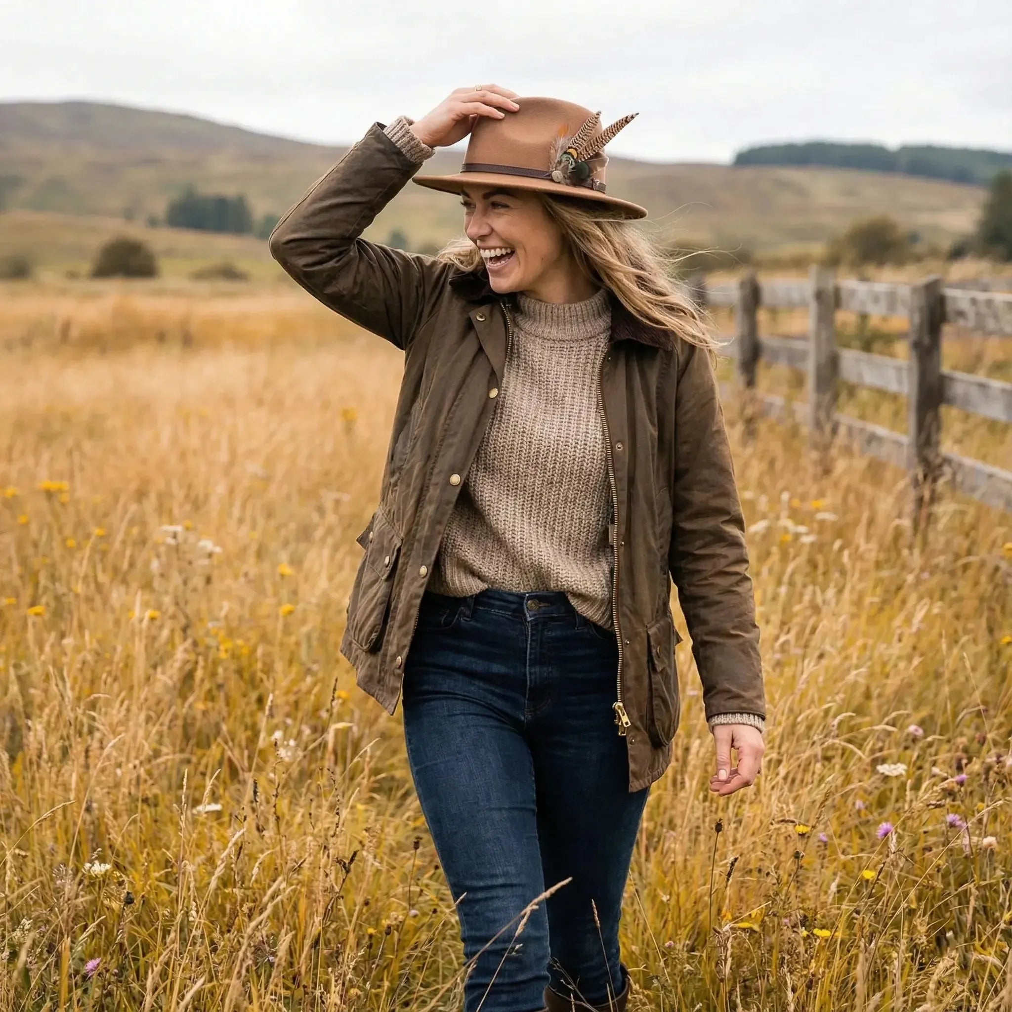 Chapeau Fedora Plume