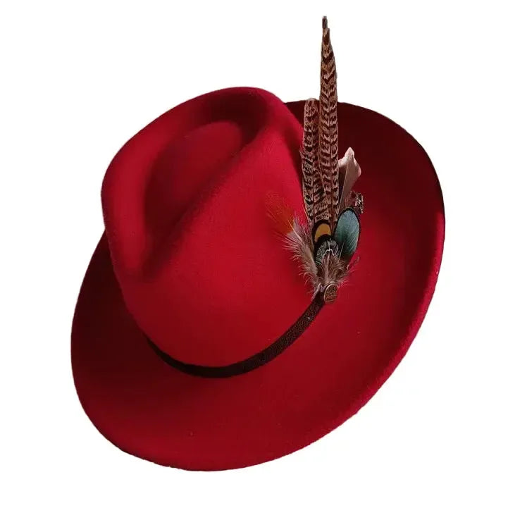 Chapeau Fedora Plume