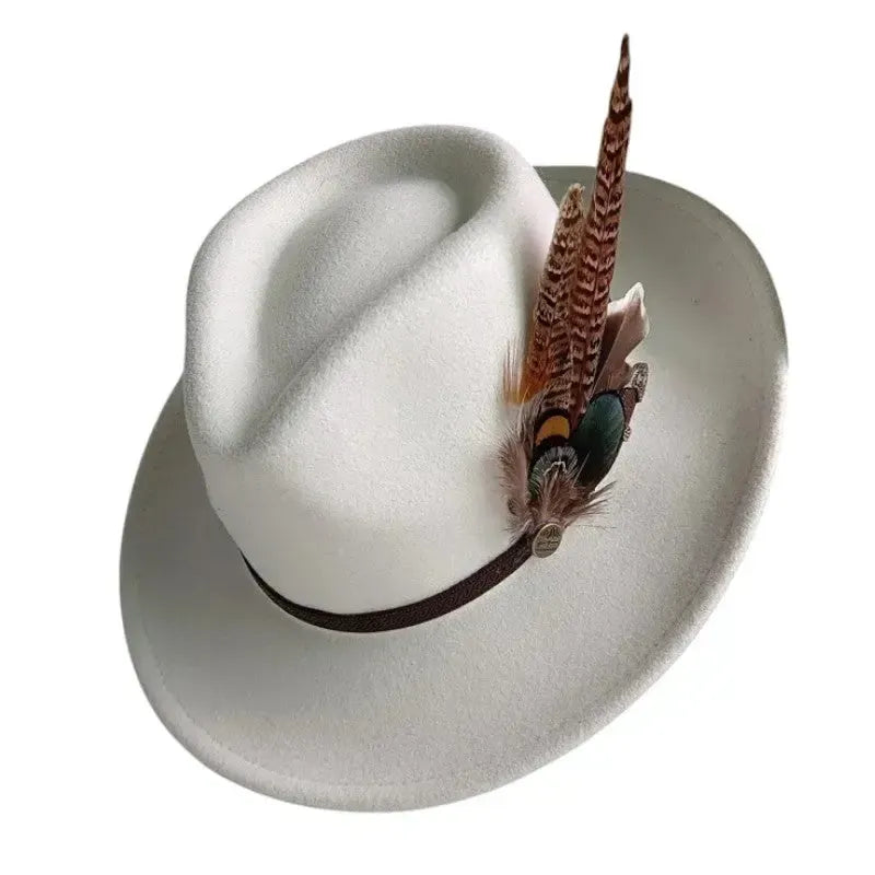 Chapeau Fedora Plume