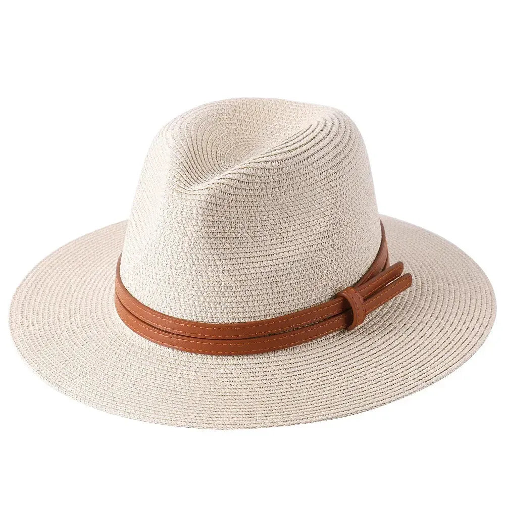 Chapeau Panama avec Lanière Cuir