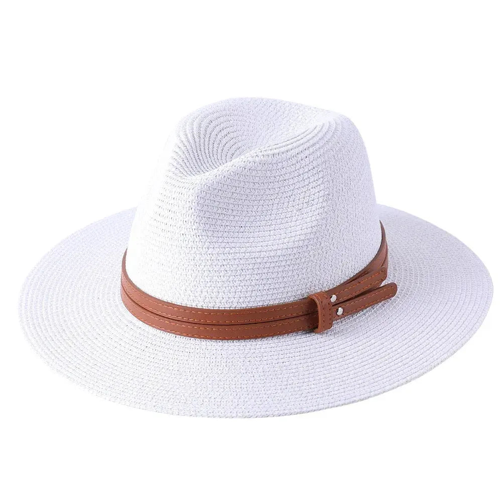 Chapeau Panama avec Lanière Cuir