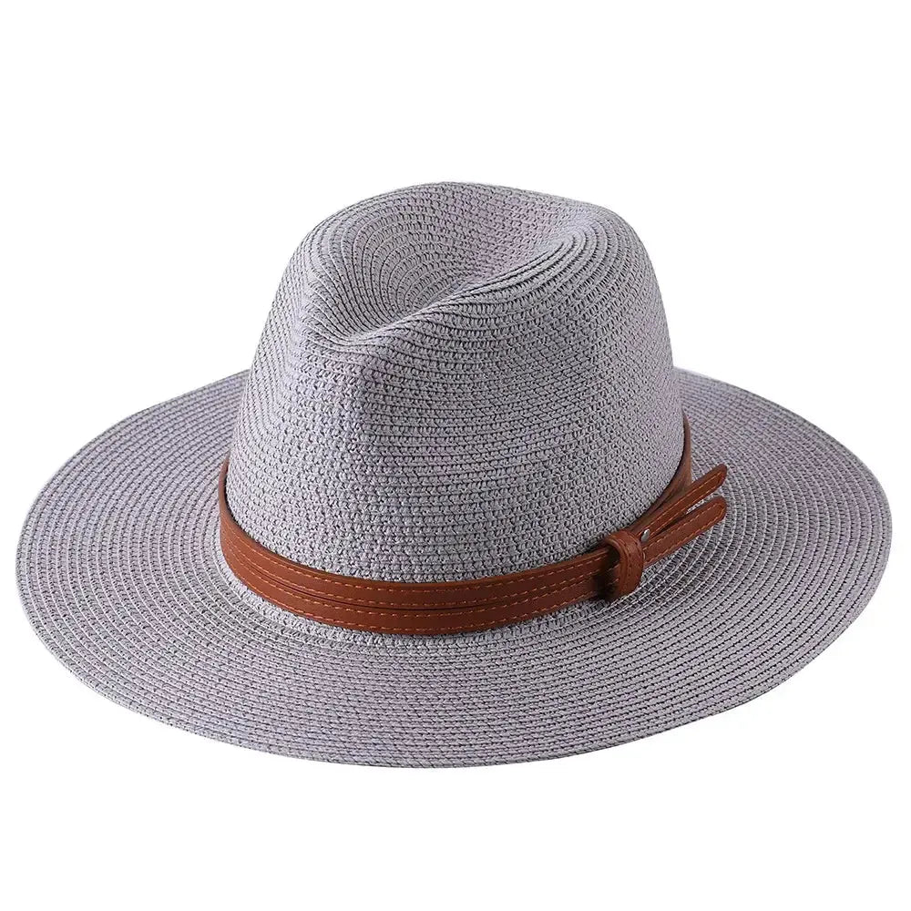 Chapeau Panama avec Lanière Cuir