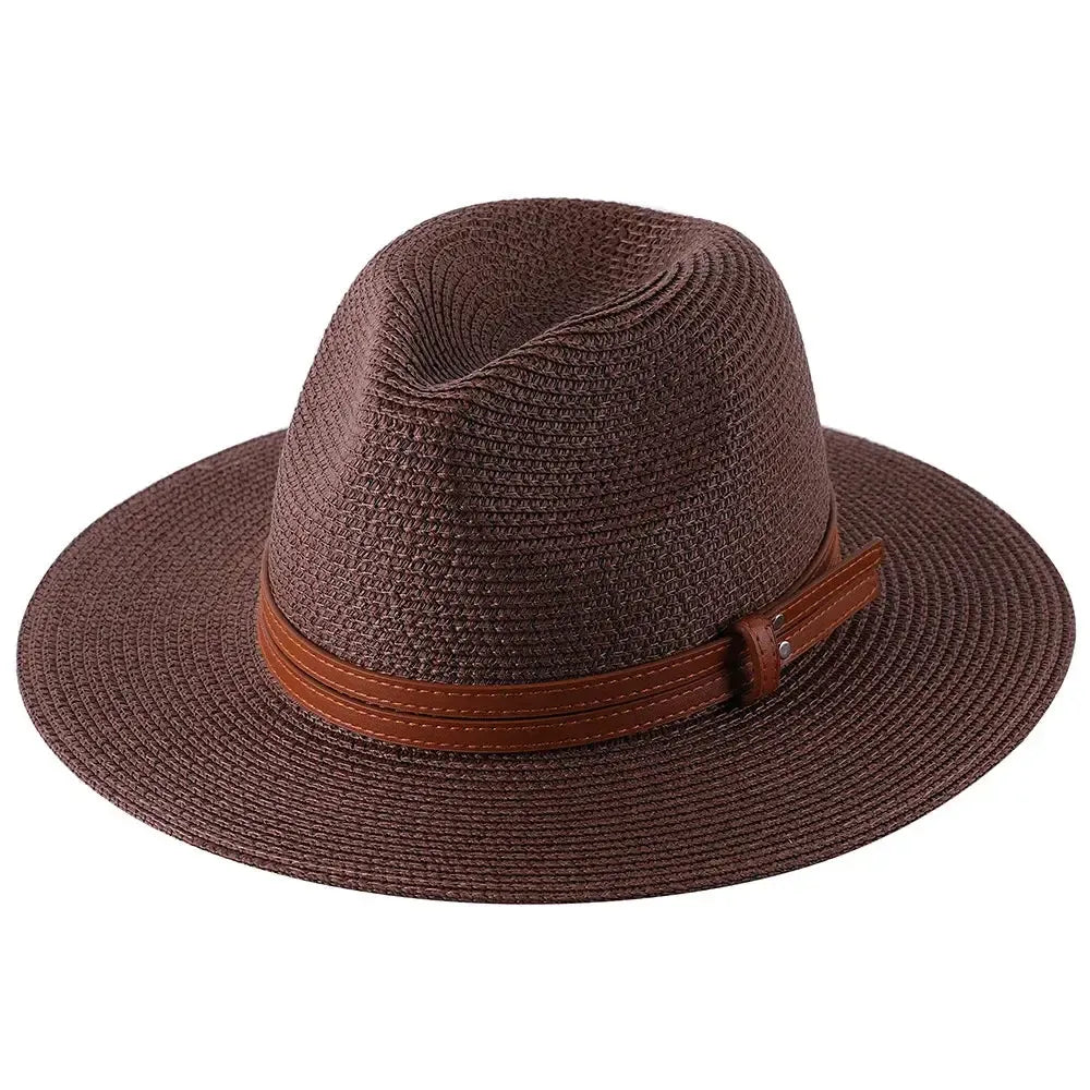 Chapeau Panama avec Lanière Cuir
