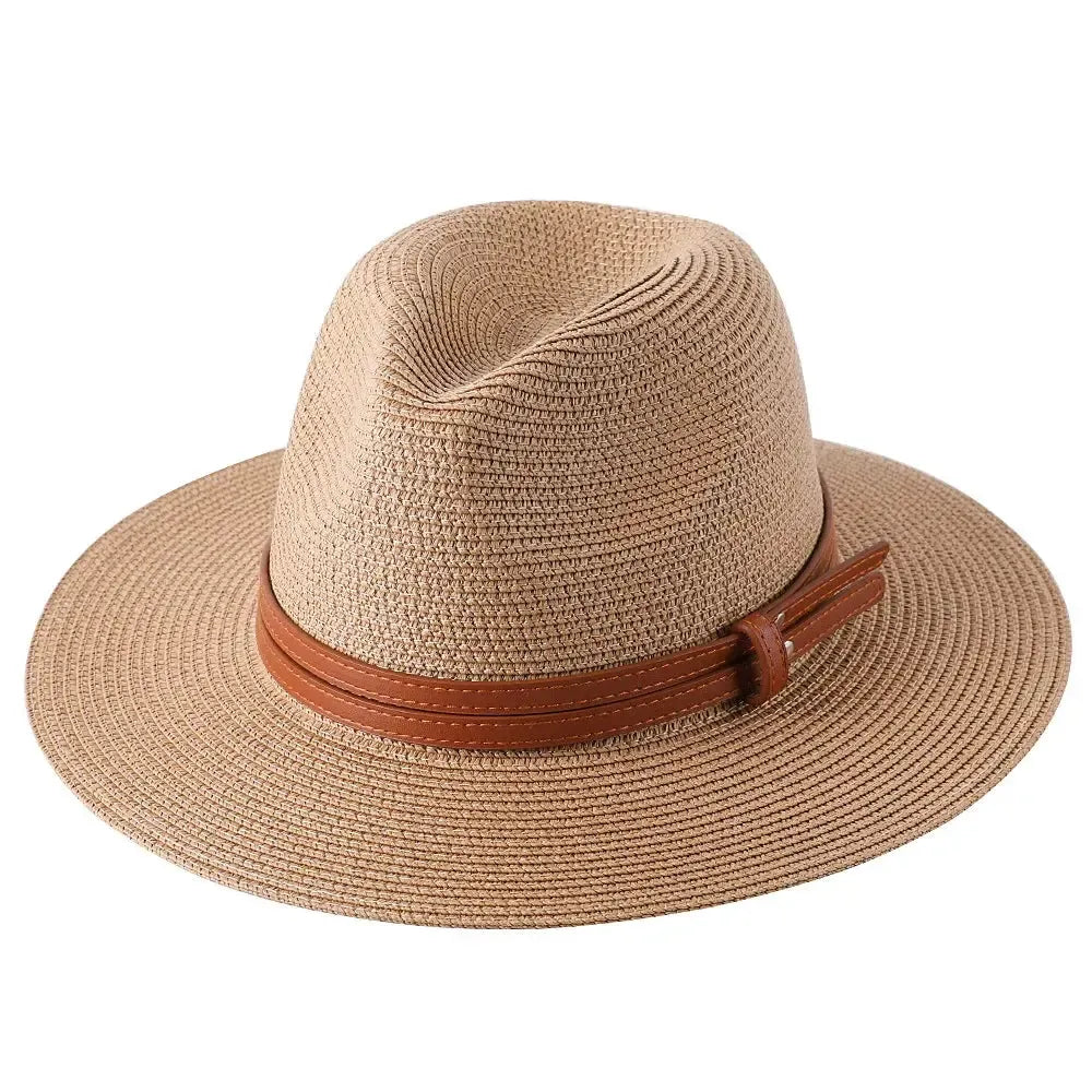 Chapeau Panama avec Lanière Cuir