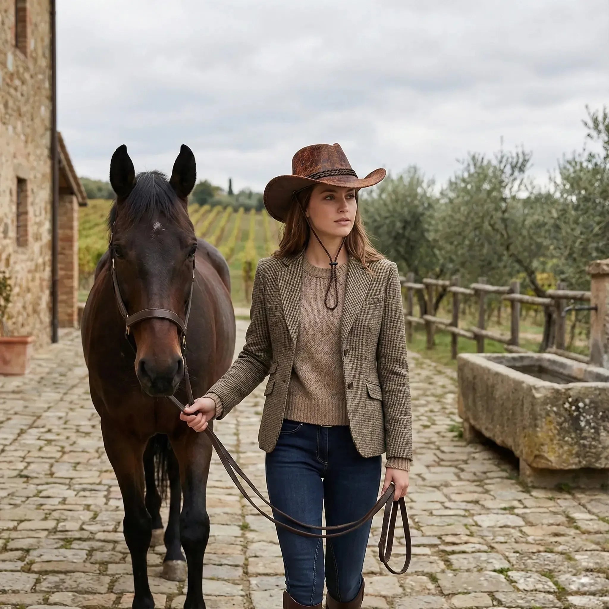 Chapeau de Cowboy Cuir