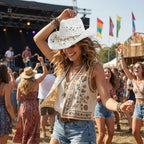 Chapeau de Cowboy Femme à Tresse