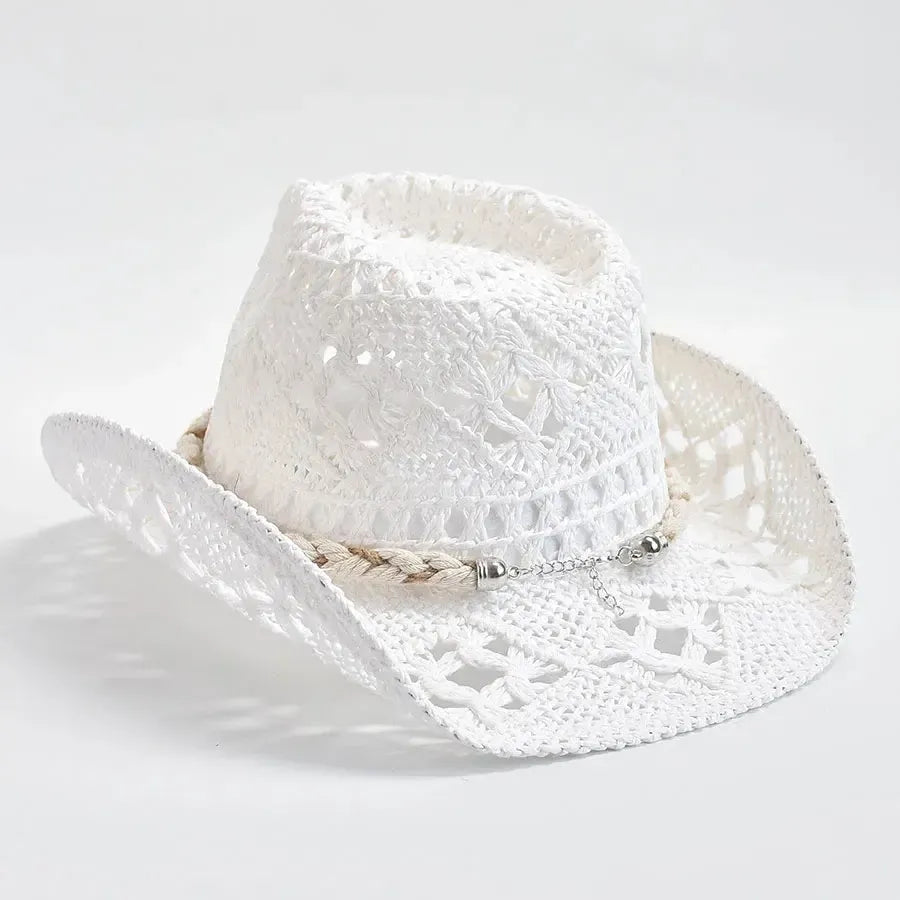 Chapeau de Cowboy Femme à Tresse