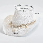 Chapeau de Cowboy Femme à Tresse