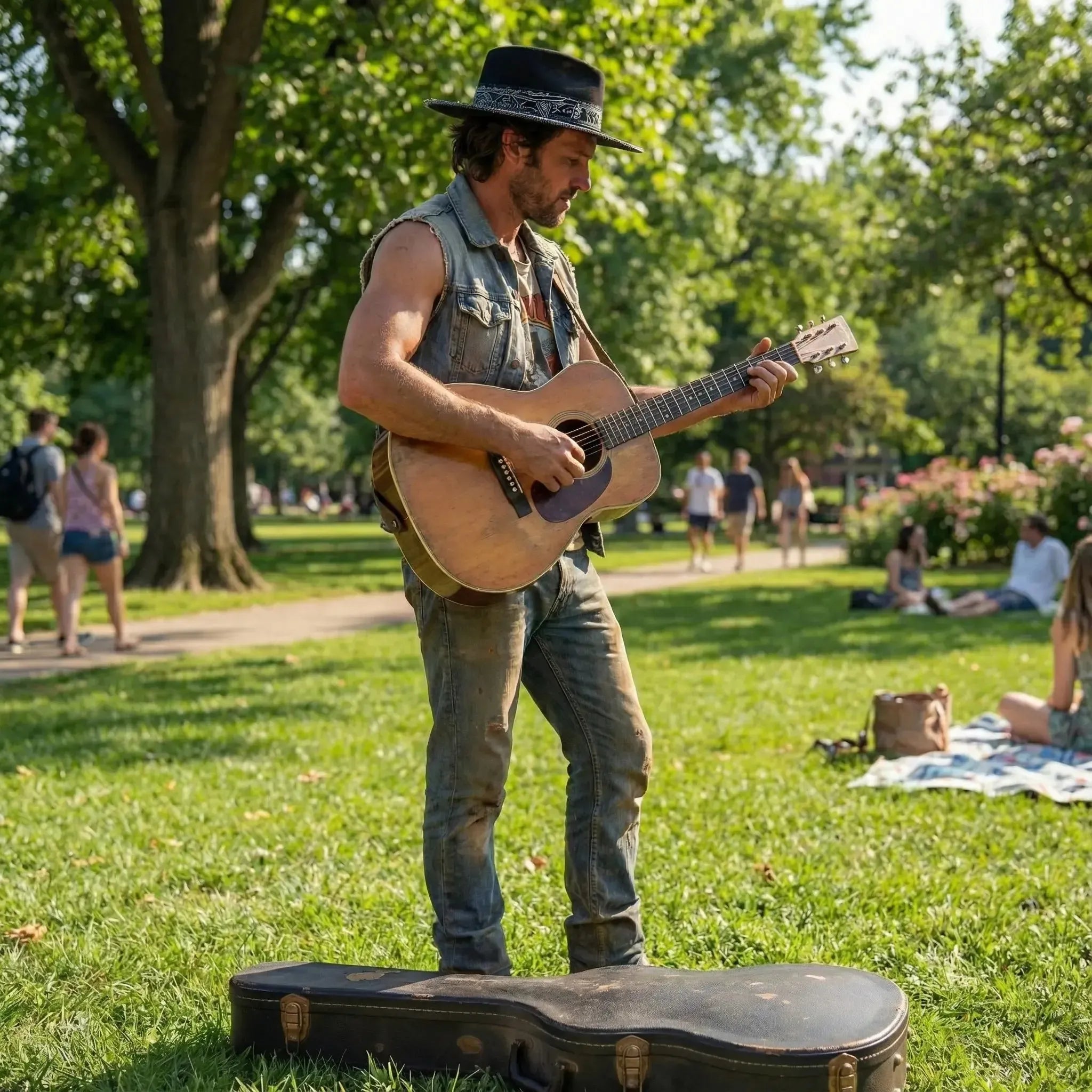 Chapeau de Cowboy Tête de Mort