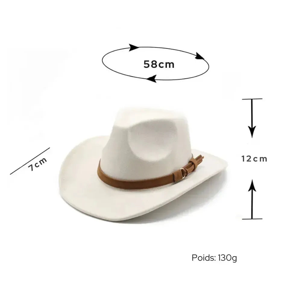 Chapeau de Cowboy en Suédine