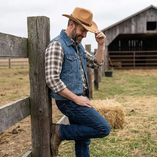 Chapeau de Cowboy en Laine