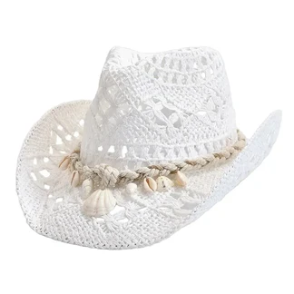 Chapeau de Cowboy Femme à Tresse