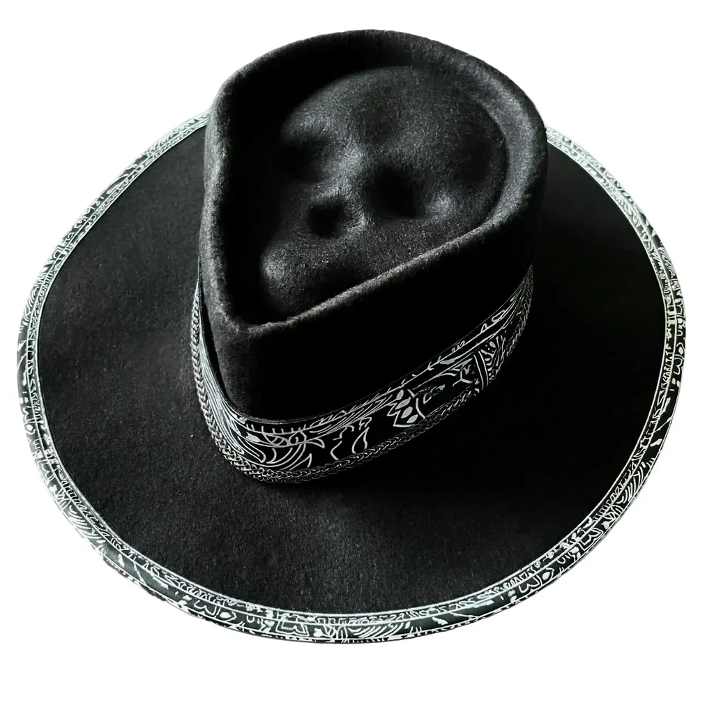 Chapeau de Cowboy Tête de Mort