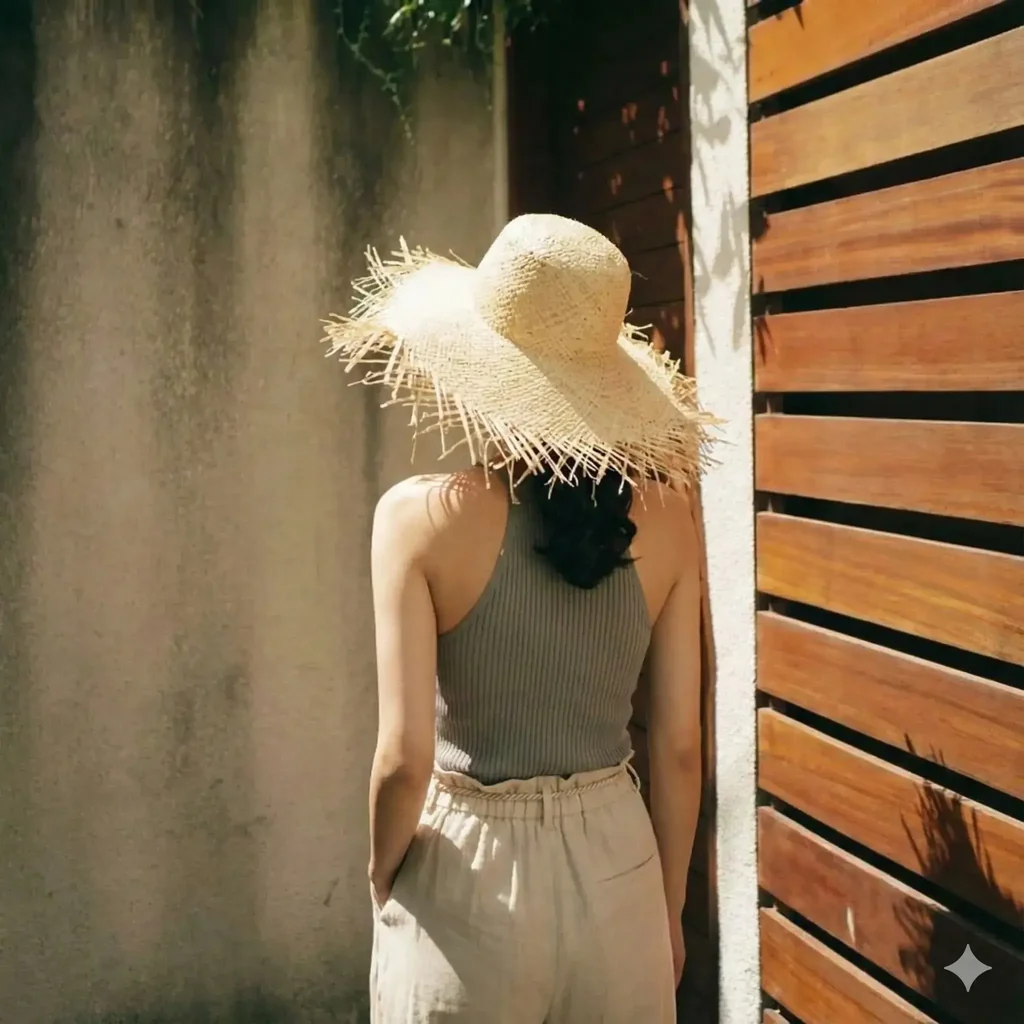 Chapeau de Paille Tressée