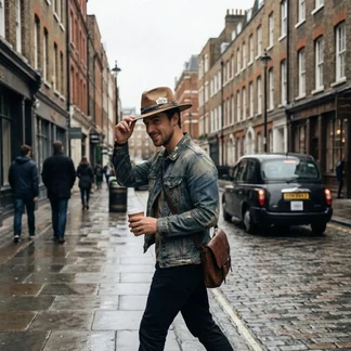 Chapeau Fedora avec Bandana