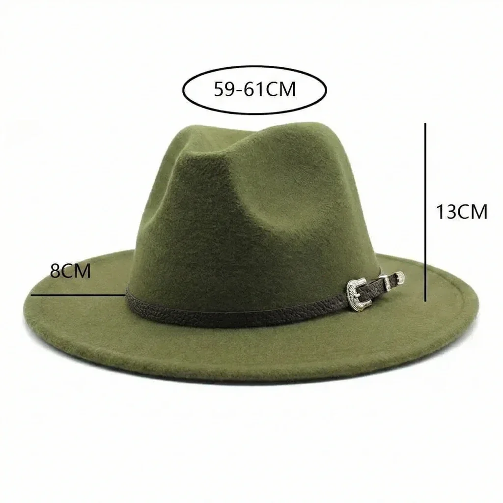 Chapeau Fedora avec Boucle Western