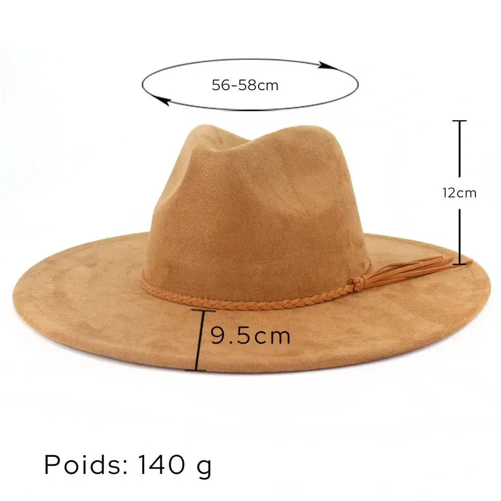 Chapeau Fedora Bord Large