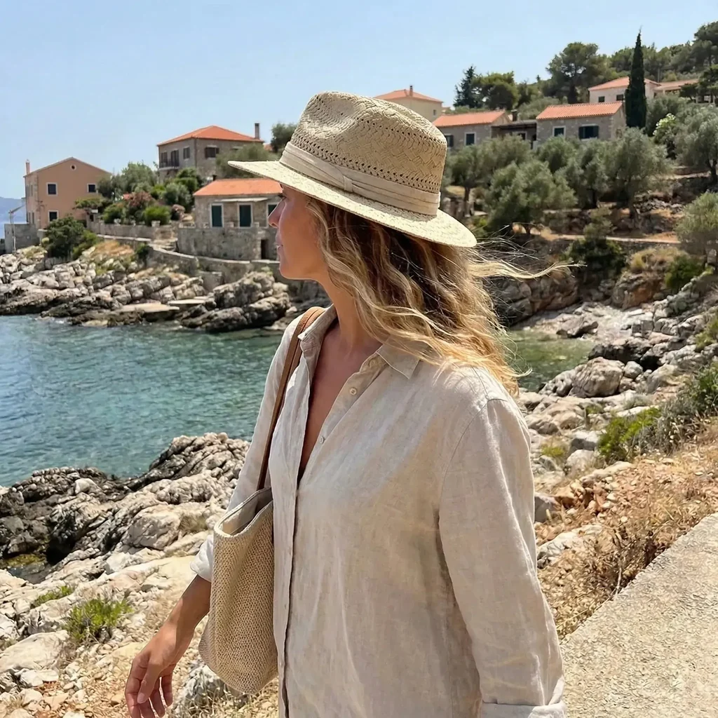 Chapeau Panama à Motifs