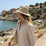 Chapeau Panama à Motifs