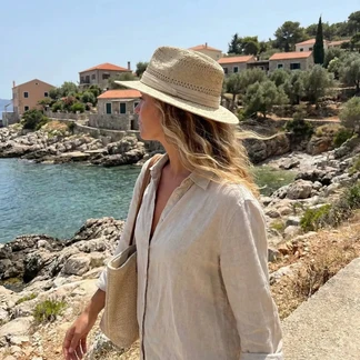 Chapeau Panama à Motifs