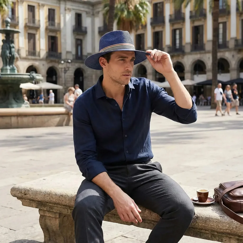 Chapeau Panama à Ruban