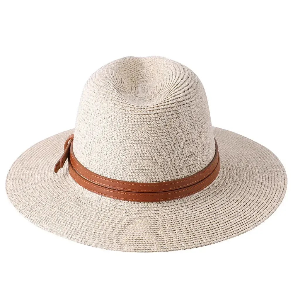 Chapeau Panama avec Lanière Cuir