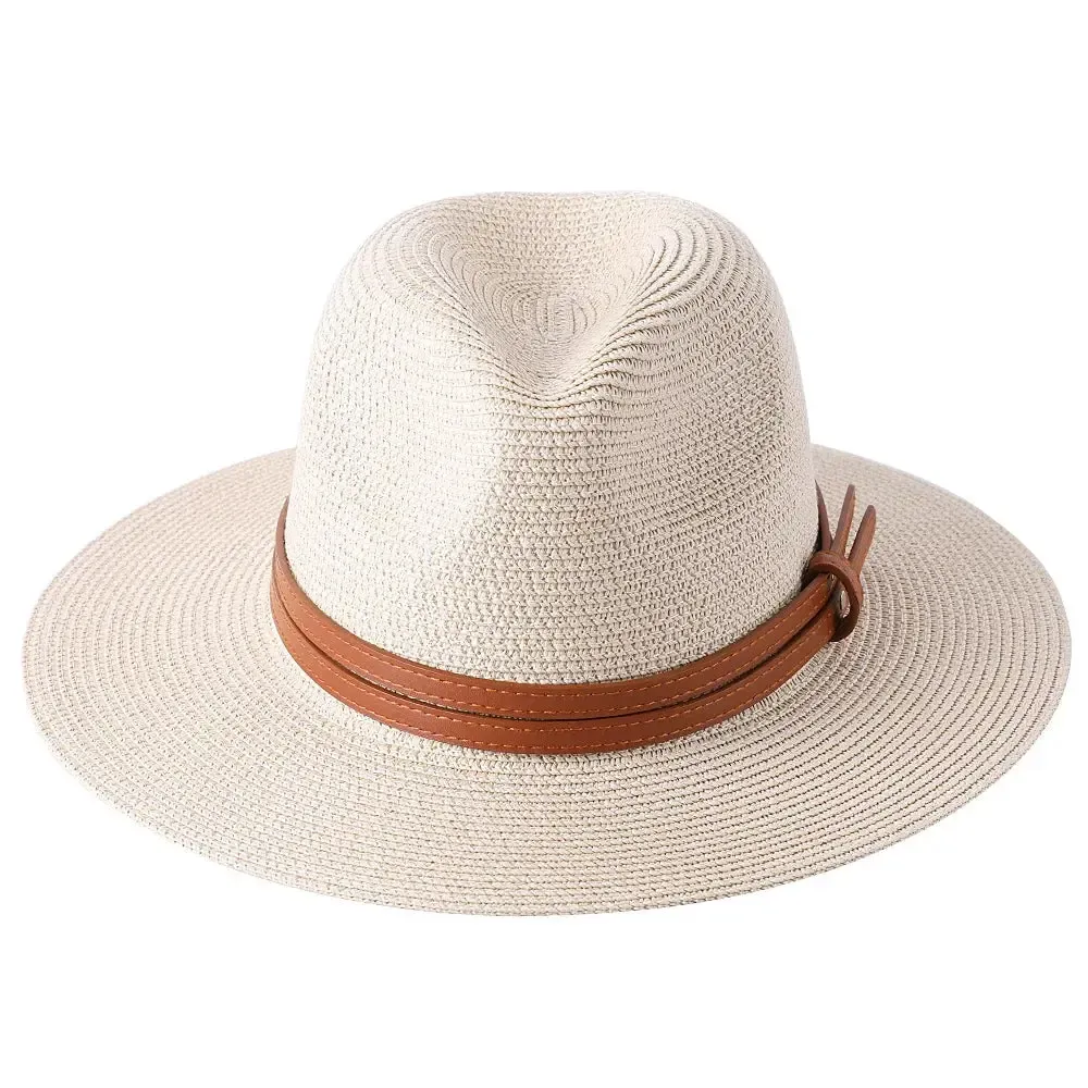 Chapeau Panama avec Lanière Cuir