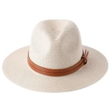 Chapeau Panama avec Lanière Cuir