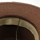 Chapeau Panama avec Lanière Cuir