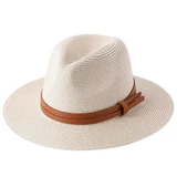 Chapeau Panama avec Lanière Cuir
