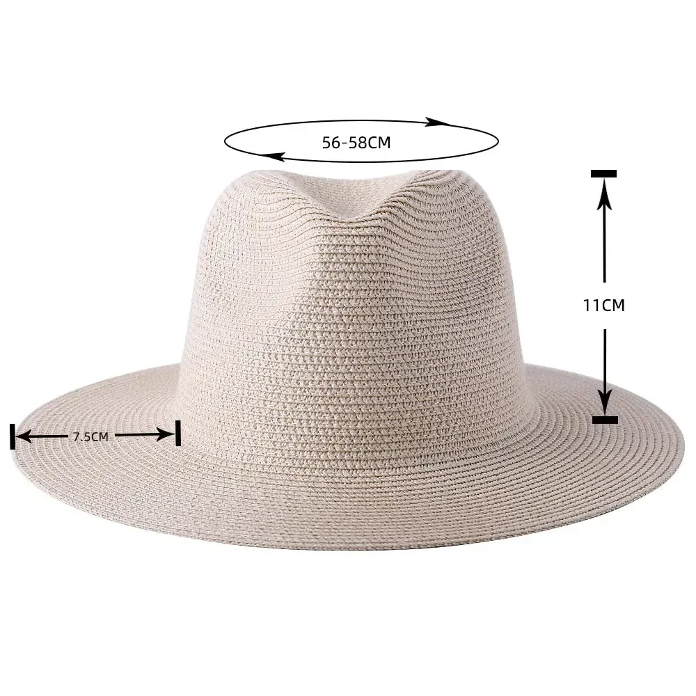 Chapeau Panama avec Lanière Cuir