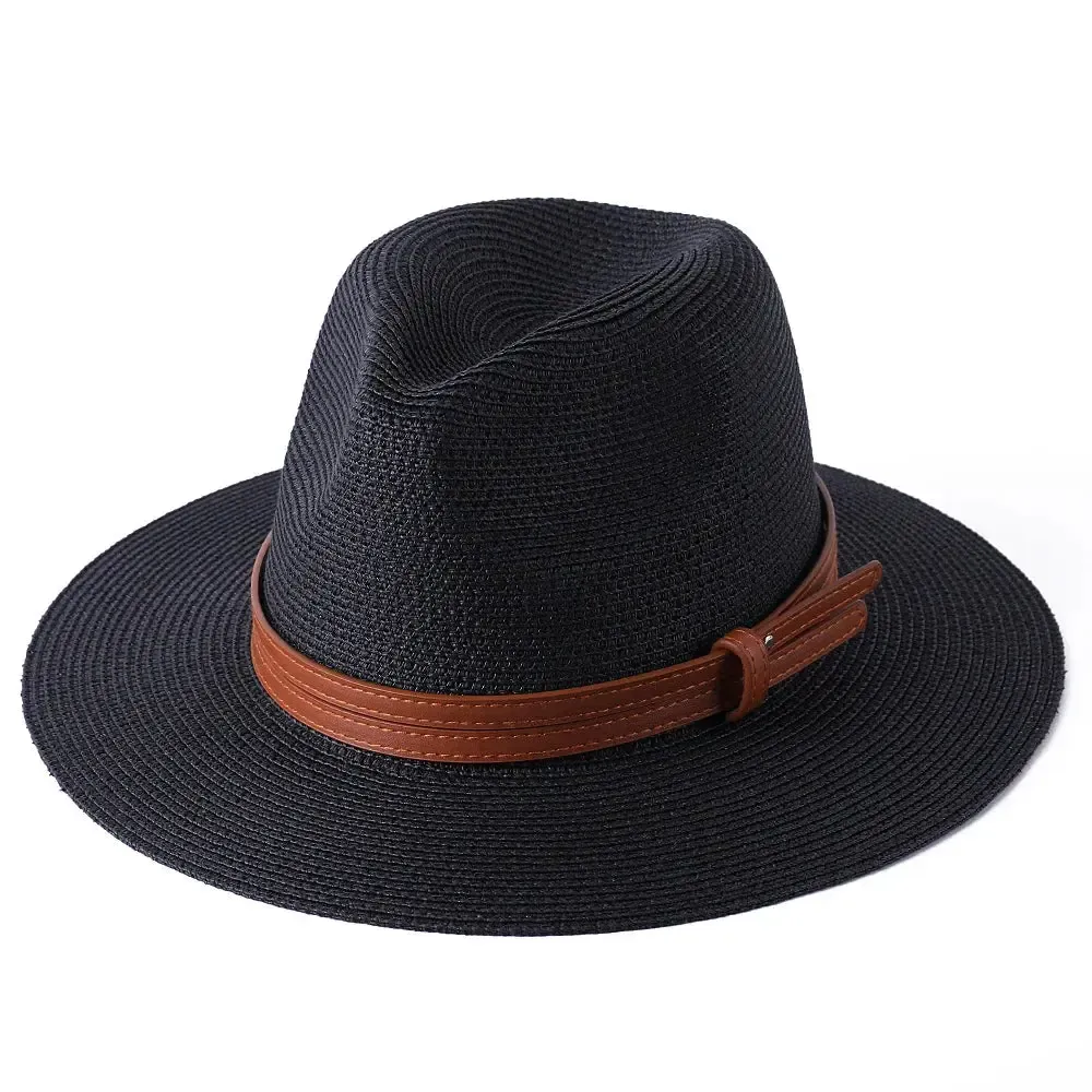 Chapeau Panama avec Lanière Cuir